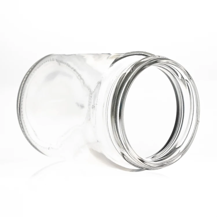 Food Canning 200ml clear wholesale round shape food glass jar for Honey Jam Jelly