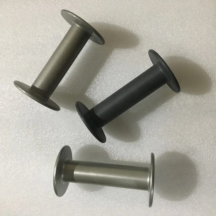 Aluminium 2cm inner diameter Bobbin for  yarn covering machine parts