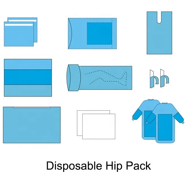 Surgical and operation sterile disposable surgical hip drape set
