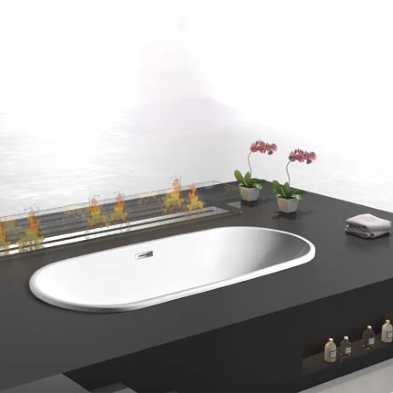 60. Двусторонний слив акрил Замачивание ванна в белый/падение в ванной DM-670