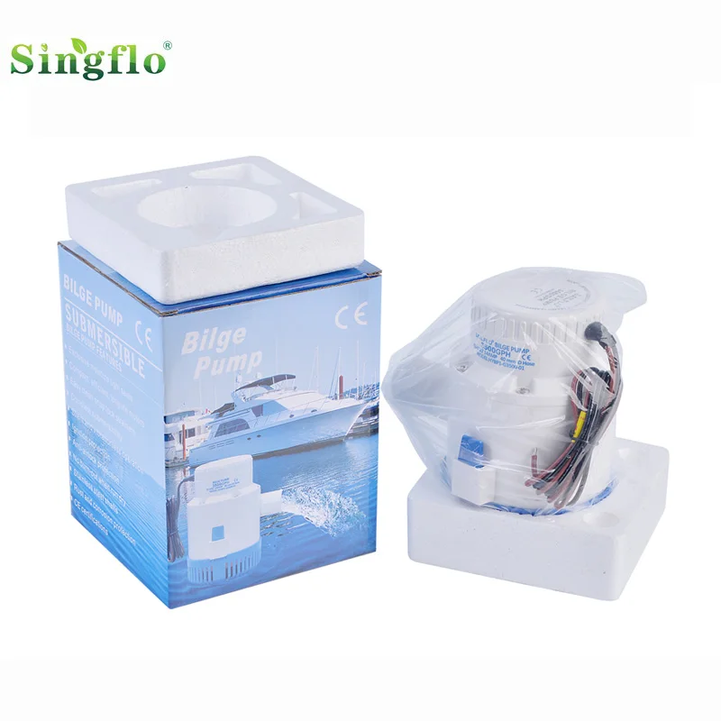 Singflo high flow 24v dc 4000GPH solar electric submersible bilge water pump 12v