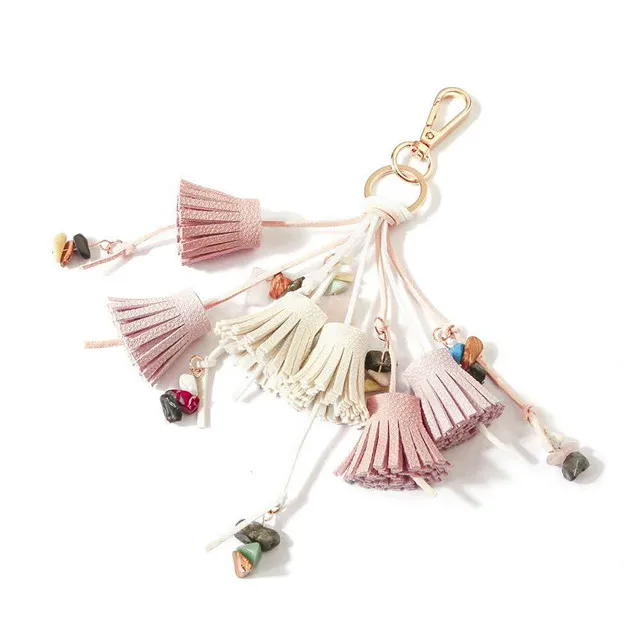 Оптовая продажа, модный кожаный брелок с кисточкой, Сумка с кисточкой, брелок для ключей, ПУ брелок для сумки