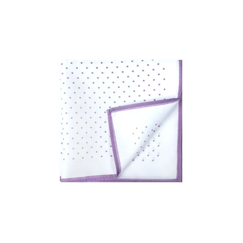 
Wholesale High Quality Mens Polyester Square Polka Dot Handkerchief 