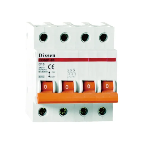 DZ47-63 4p 16a MCB Miniature Circuit Breaker