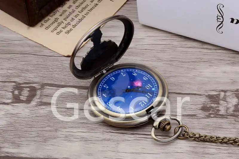 
Hot selling vintage scarf prince pendent pocket watch starry sky watch hollow out pocket watch 