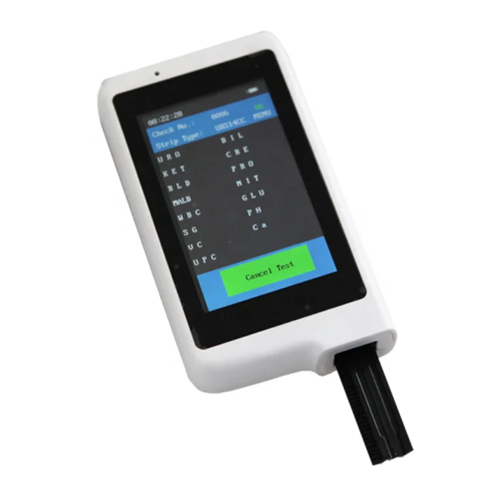 Portable urine tests analyzer with strip