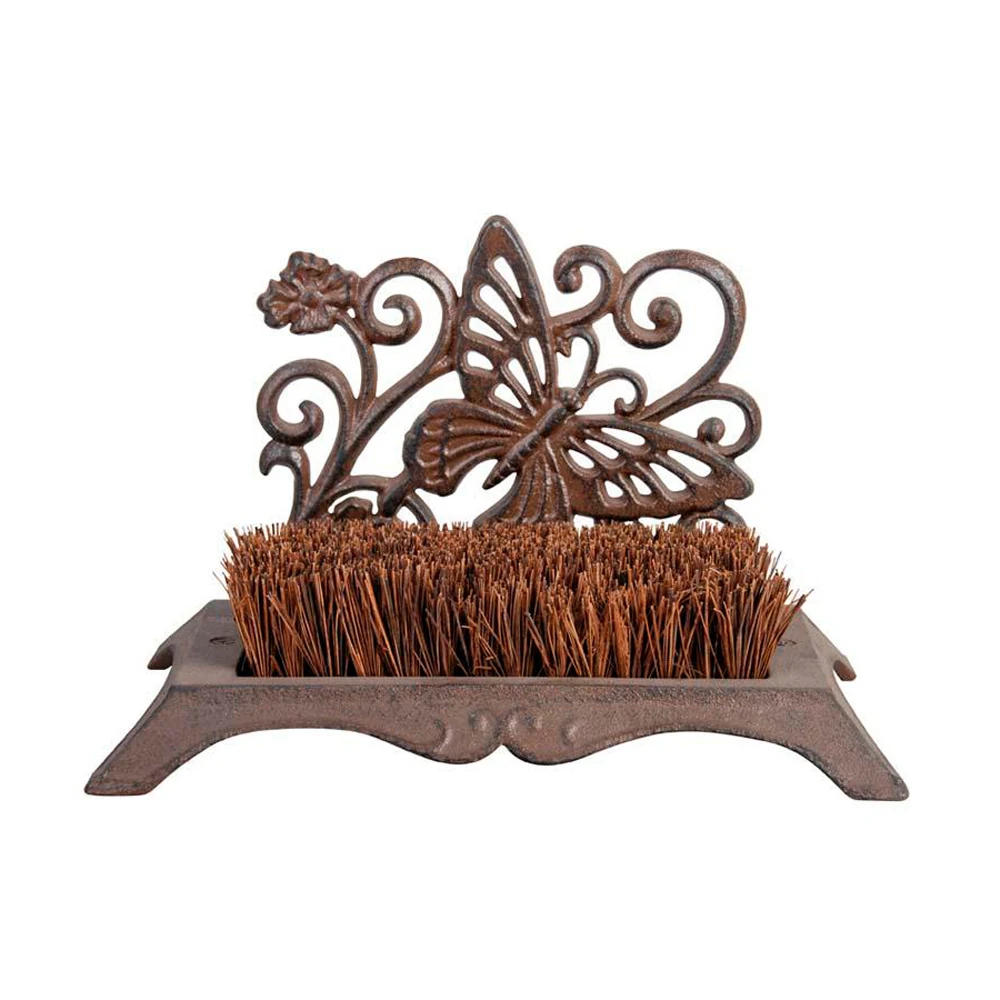 Best Old Fashioned Outdoor Garden Muddy Homemade Mat Cast Iron Welly Shoe Boot Brush Scraper Puller