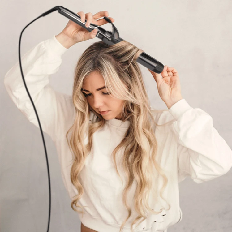 
Curling Iron 1 1/2 Inch Dual PTC Ceramic Tourmaline Barrel Hair Curler 