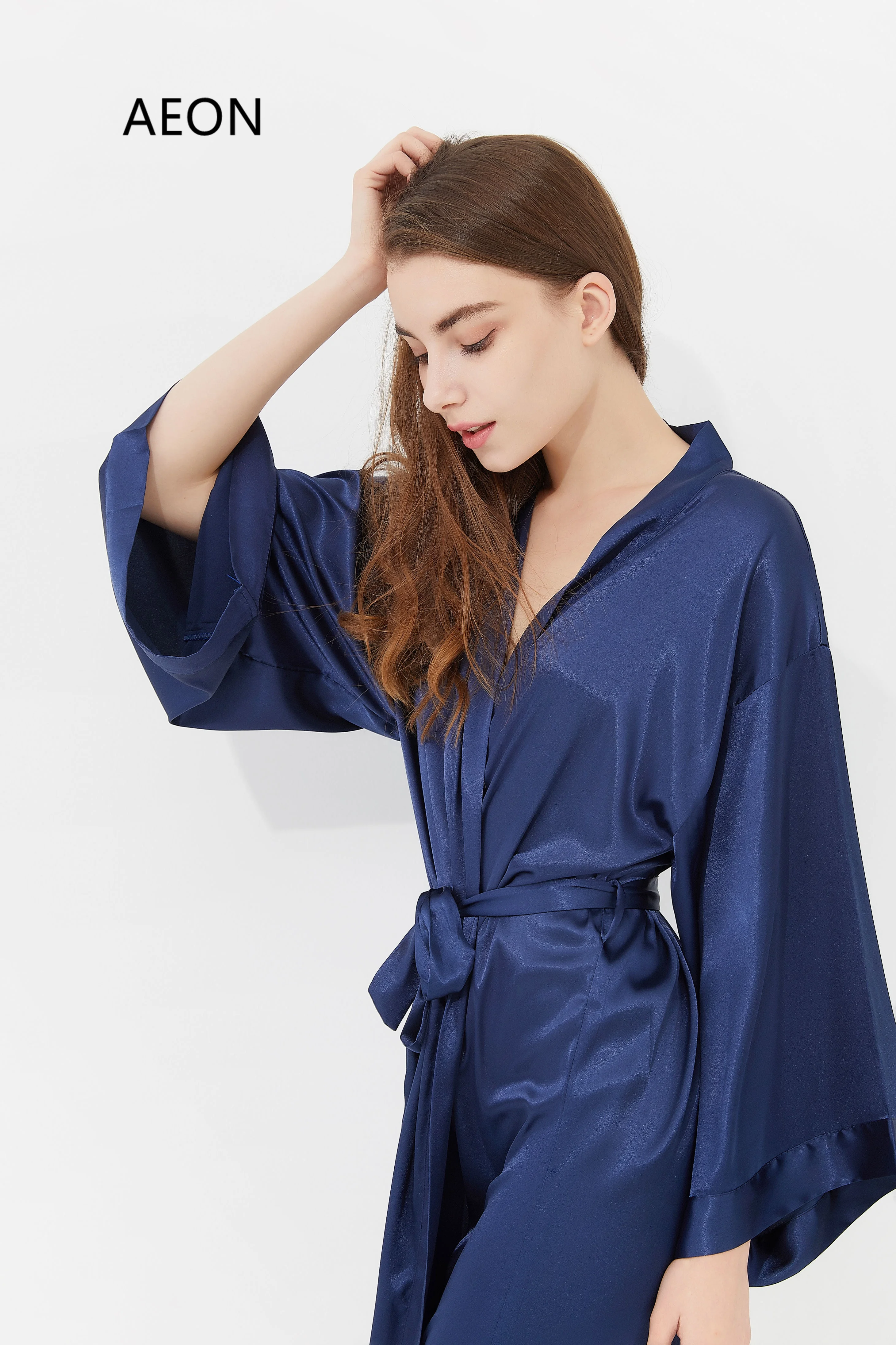 
Silk Wedding Robe Bridesmaid Getting Ready Satin Robe 