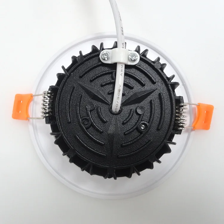 Factory indoor square adjustable ceiling recessed trimless gypsum plaster led down light