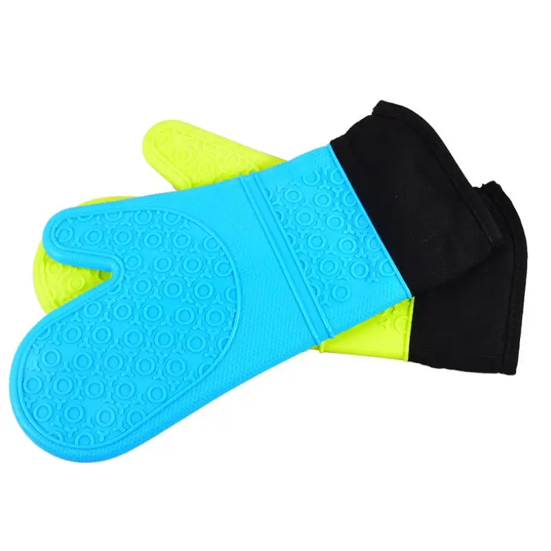 
JY 168G Amazon Hot Sale Extra Long Custom Microwave Oven Use Silicone Safe Hands Gloves Long Sleeve Oven Mitts Sets 