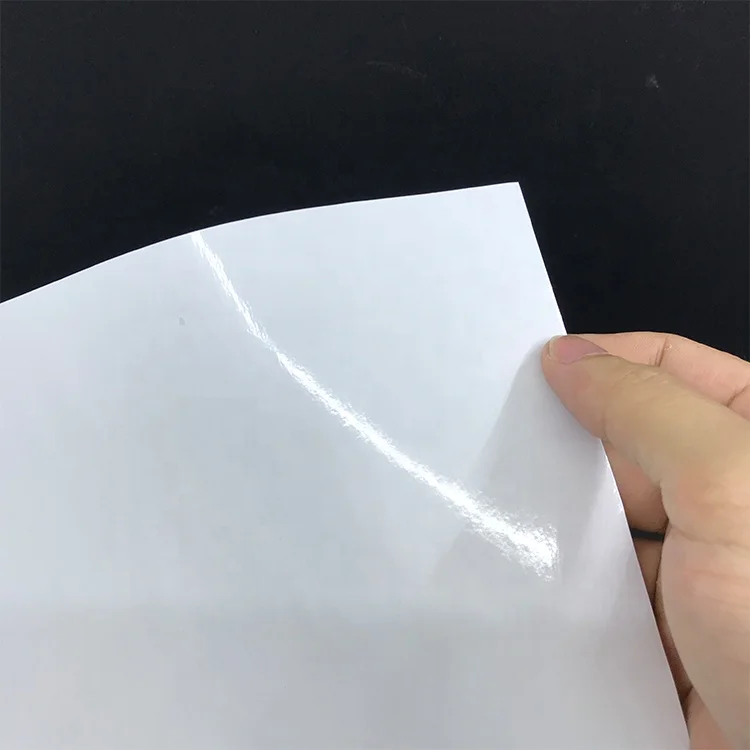 Hot sale Glossy white 80gsm a4 destrutible vinyl stickers paper
