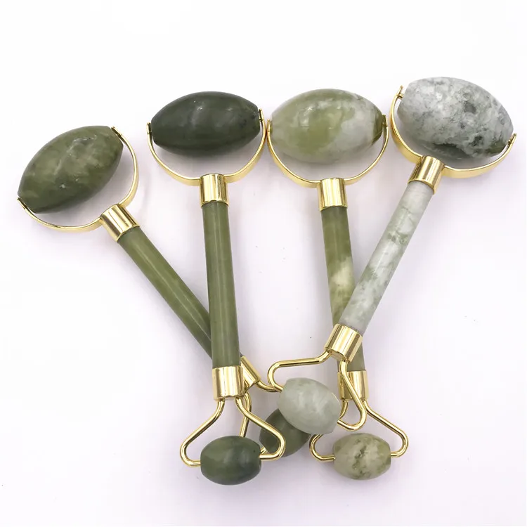 Anti Aging Massager Facial Roller Natural Jade Stone Face Roller Massager