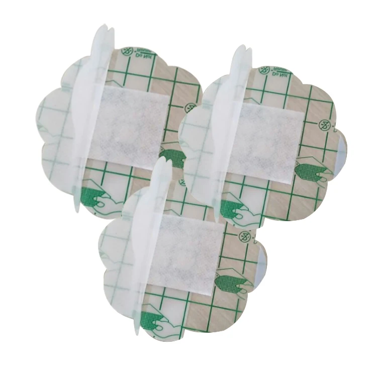 Cute flower shape Transparent Disposable Swimming Protect Infant Navel Plaster Dressing