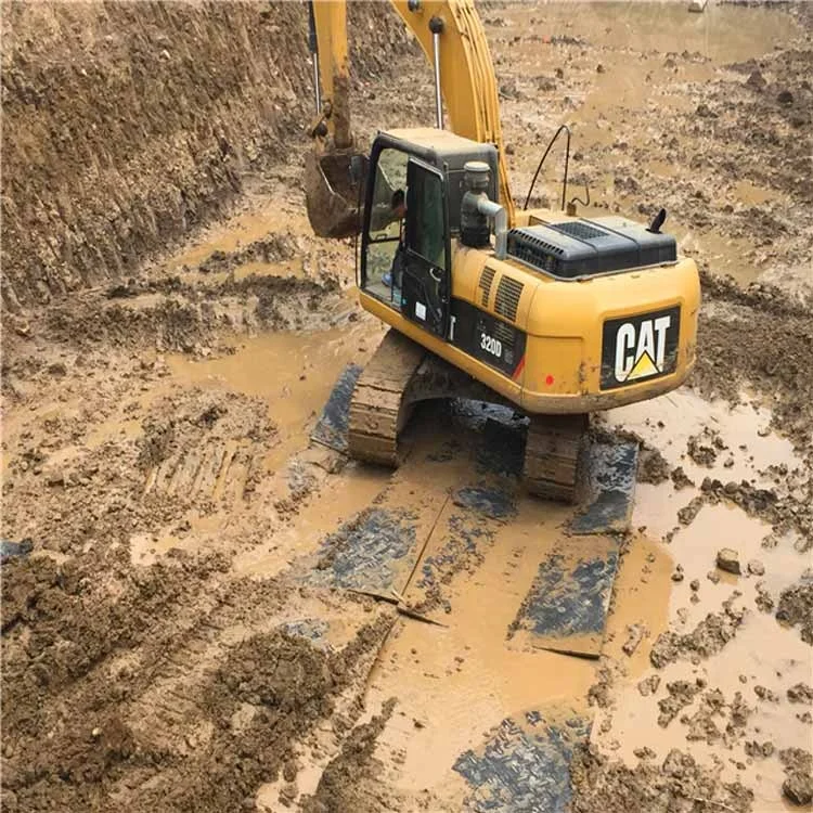 heavy equipment mat ground traction mats/hdpe construction road mat/track mat hdpe crawler road mats crane floor mat
