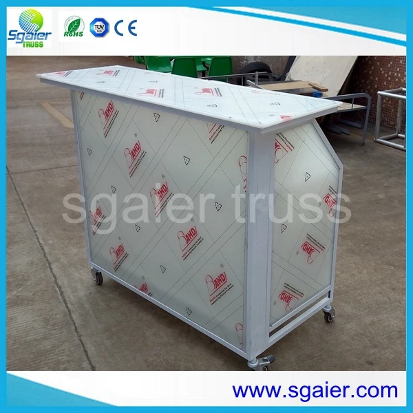 Sgaier LED DJ Bar counter folding drink bar mobile bar table for sale