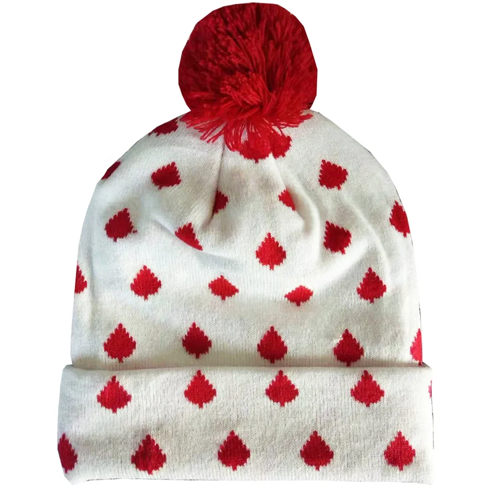 High Quality Custom Knitted Polyester Cotton Beanie Winter Hat