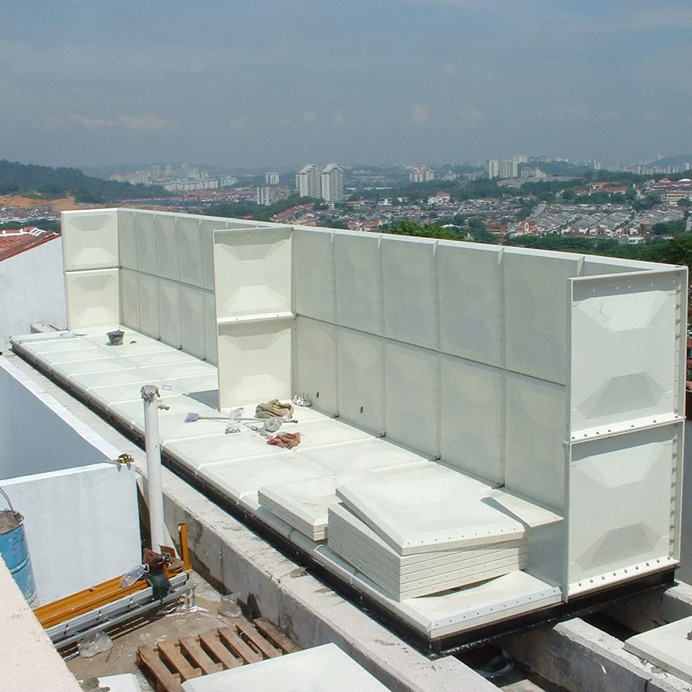 
Fiber Glass Sectional Water Tank Storage Frp 100000 Liter Grp Watertank 