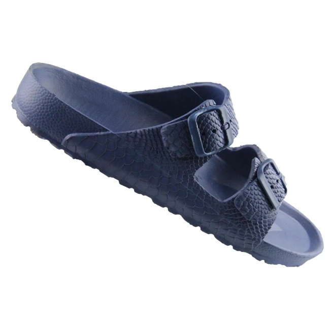 Hot Sale Double Strap with Alligator Pattern EVA Sole Shoes Sandal Women