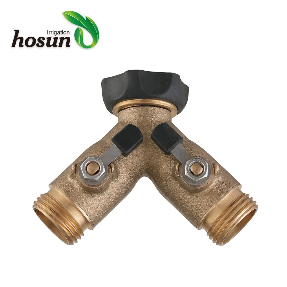 Brass quick electrical connector with shut-off valve