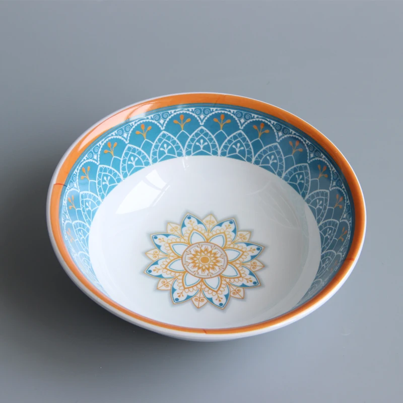
Professional melamine tableware factory Arabic style kitchen plates melamine tableware set 
