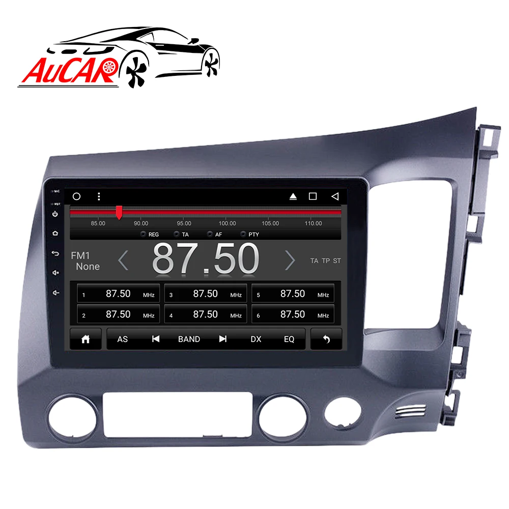 Автомагнитола AuCAR 10 1 дюйма Android GPS-навигация DVD мультимедийный плеер монитор для Honda Civic RHD
