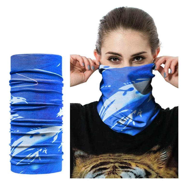 wholesale bandana style sublimation printing tube face veil scarf