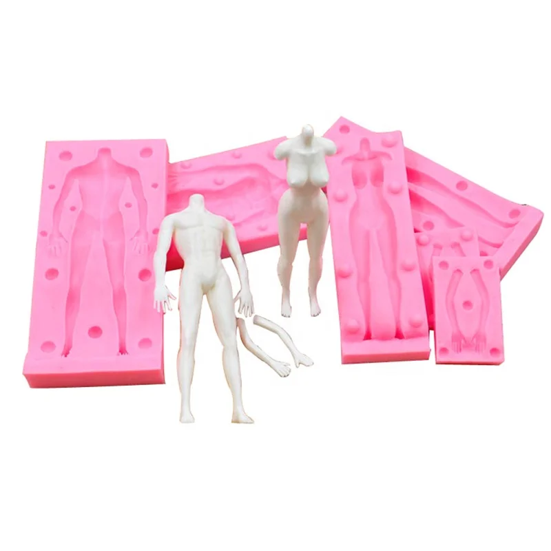 Hot Sale Male Body Shape Cake Decorating Tools Baking Mold Fondant Silicone Mold