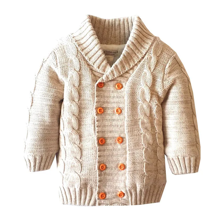 KR313 Boys and girls cotton cardigan kids sweater fashion