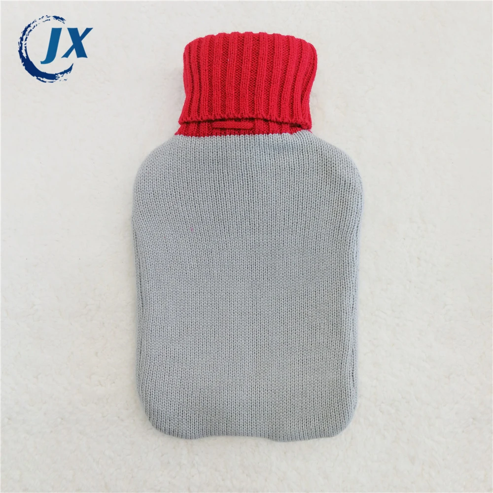 
Knitted rubber hot water bottle bag woolen cover 