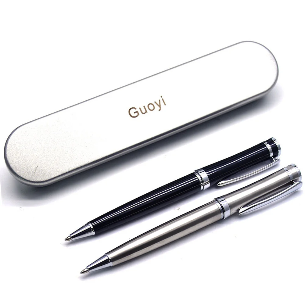 yiwu stationery Metal ballpoint pen Learn office school stationery Gift hotel business style pen 0.7mm