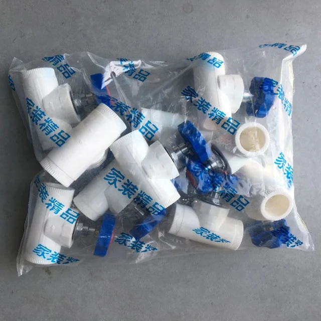 PPC and Copper Combiination Water Supply Accessories Head Model Gate Valve Sanitary Use Stainless Steel and PVC