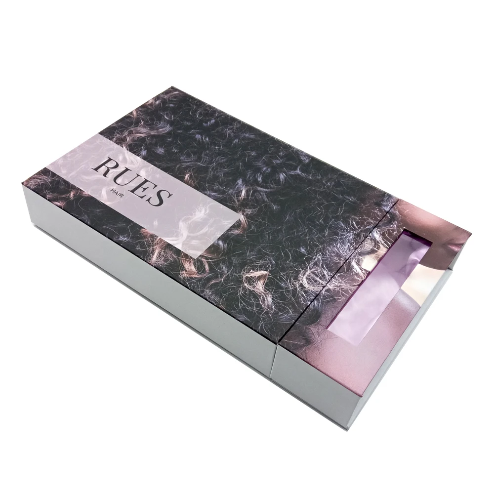 Custom Box gift Luxury shipping perfume paper human hair wigs packaging boxes