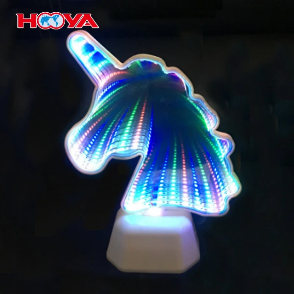 
LED table mirror tunnel night light for home decoration 