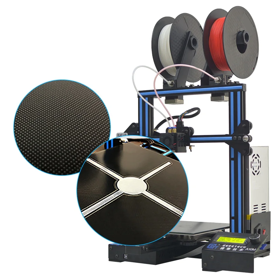 Geeetech A10M   multi color Mixing Extruder  dual extruder prusa diy 3D Printer