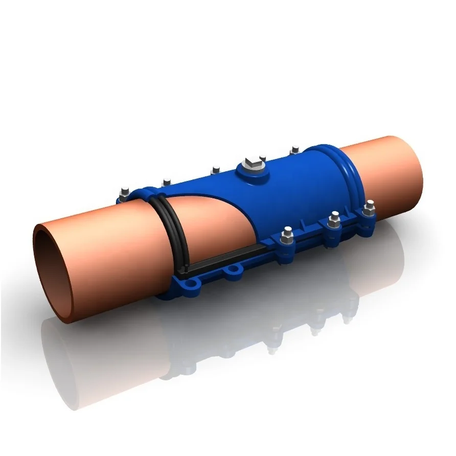 Cast iron Pipe repair sleeve/pipe fitting / pvc pipe repair clamp for straight section of water supply pipes