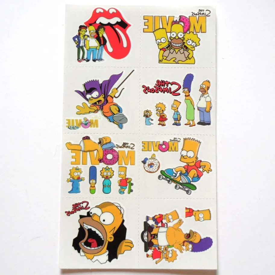 Custom design temporary tattoos sheets for kids Wholesale non-toxic cute cartoon face tattoo sticker