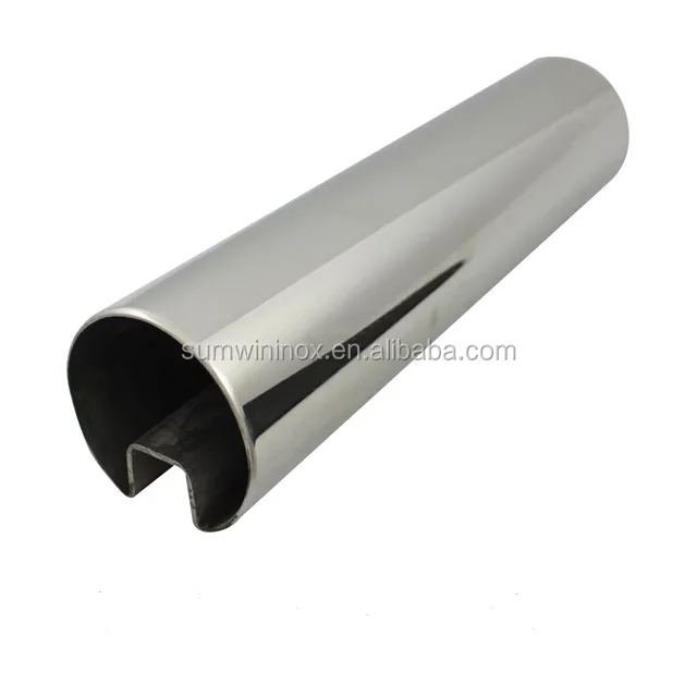 chinese manufacturer DIN Standard grade 304 stainless steel slot tube for  balcony railing prices per kg