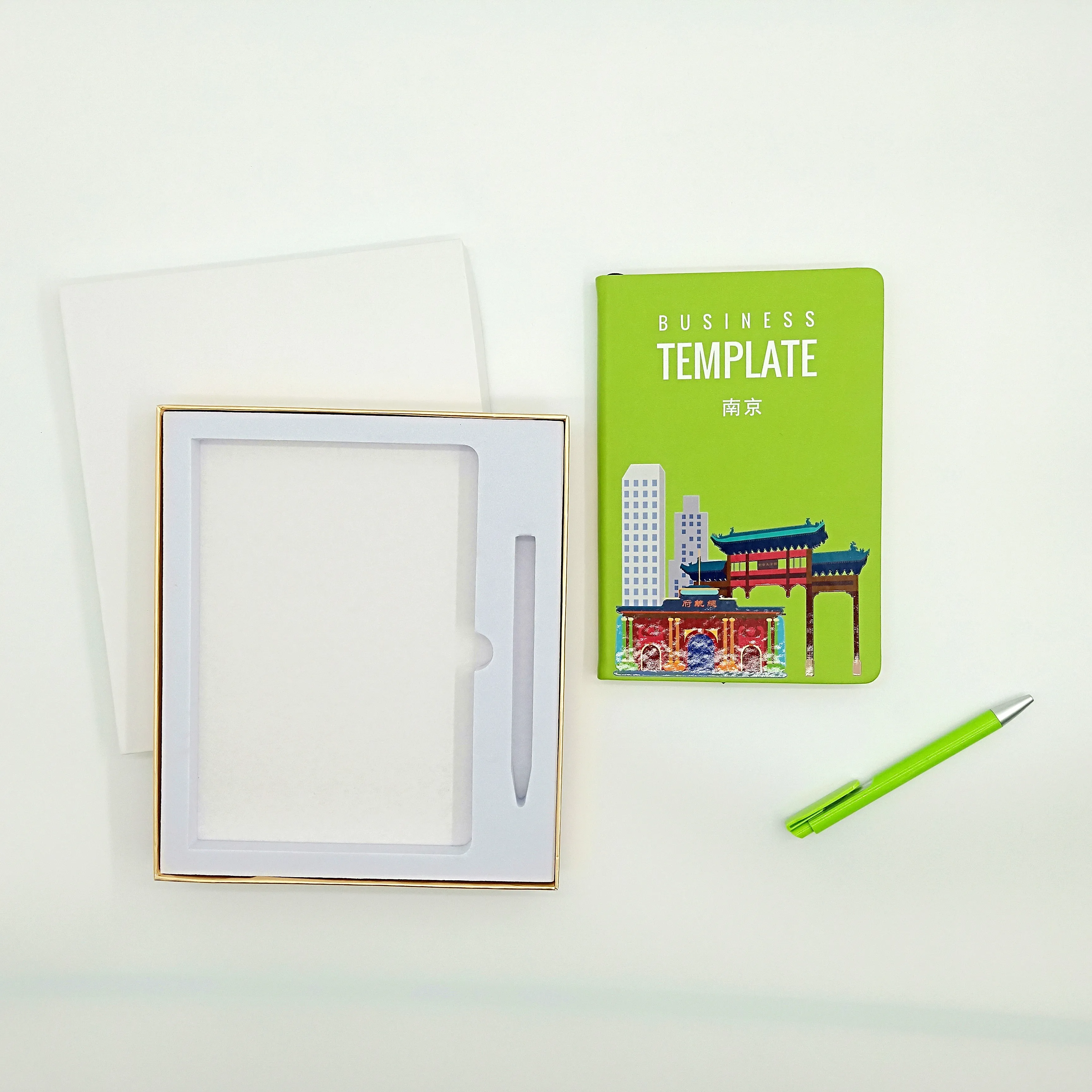 
stationery leather notebook pen gift set 
