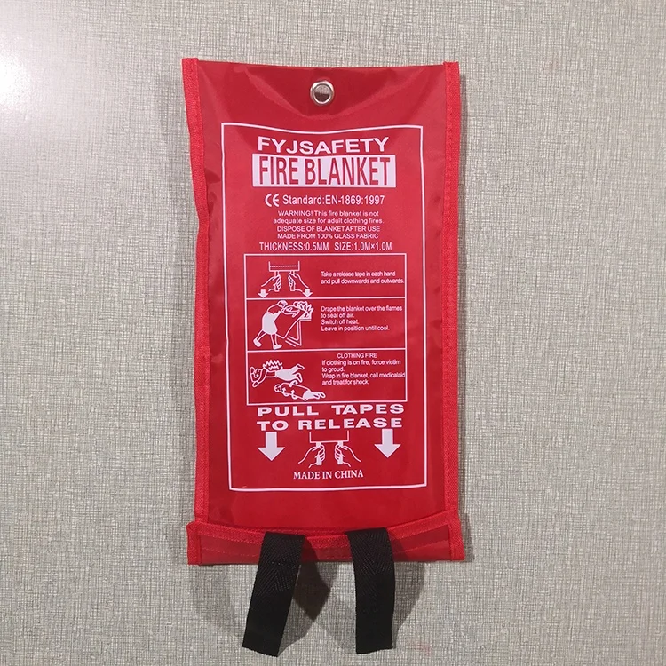 
CE Approved glass fiber cloth fire blankets 