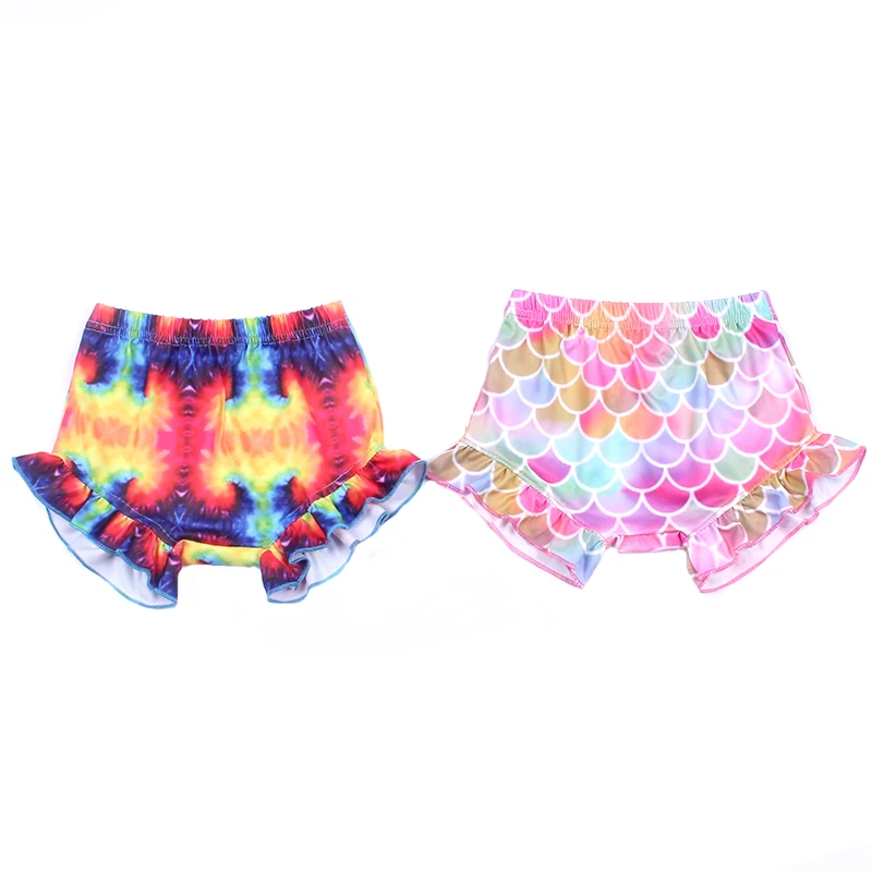 Hot selling baby beach pants funny print milk silk children bloomers soft care infant shorts