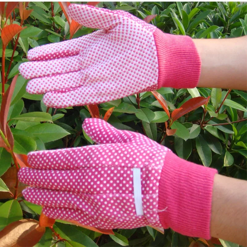 Wholesale  knitting wrist kids cotton gardening working gloves