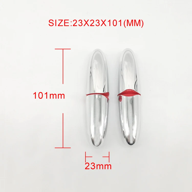 KH027 in stock lipstick container plastic square silvery empty lipstick tube packaging