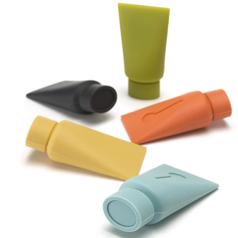 Creative Home Gifts Cute Bottle-Shaped Rubber Door Stops Safety Door Holder Silicone Door Stopper