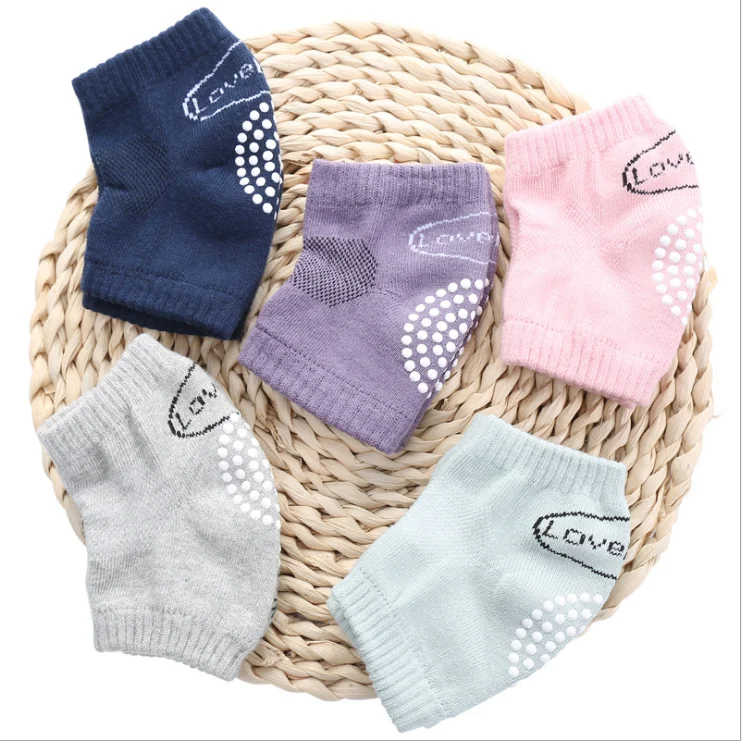 Comfortable Protector Toddler Baby Anti-Slip Soft Cotton Crawling Unisex Knee Pads