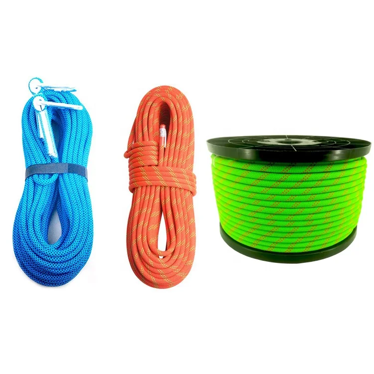 10.5 mm Nylon  Kernmantle  Safety Dynamic Climbing Rope for Rock Climbing and Tree Climbing