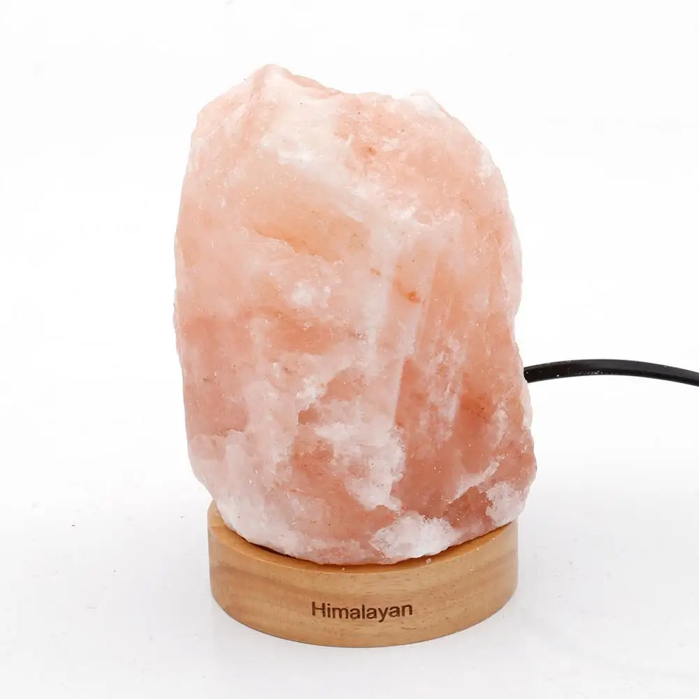 Оптовая продажа природа Гималайская Розовая/оранжевый соль Rock Mini USB Соляная Лампа