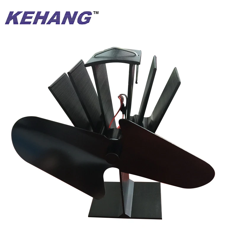 Вентилятор для дровяной плиты с двумя лопастями тепловая энергия без электрического вентилятора экологически чистый камин