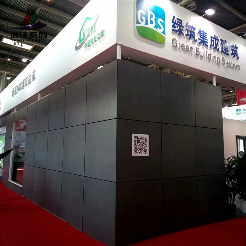 class A1 fireproof pure black fiber cement Board Decorative cement board Cement board exterior wall