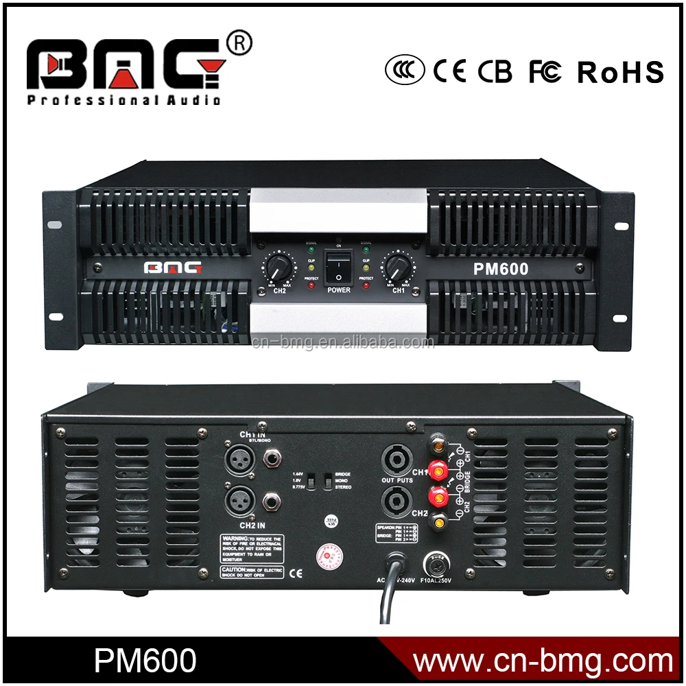 BMG PM600 Профессиональный DJ Усилитель цена 1000 Вт ahuja усилитель/схема усилителя